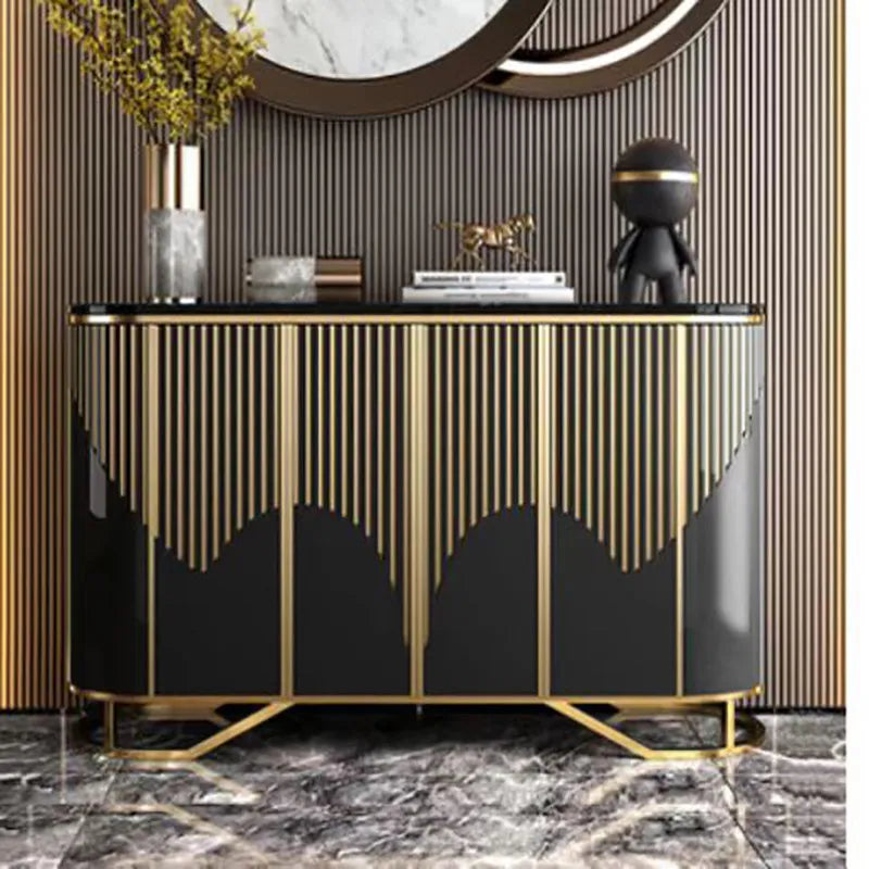 French Gold Luxury Living Room Display Cabinet Jonine&
