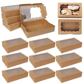 Kraft Paper Gift Boxes with Window — Set of 5, 10, or 20 Jonine’s Corner