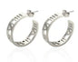 Shiny Zircon Hoop Earrings for Women Trendy Golden Stainless Steel Circle Earring Jewelry Pendientes
