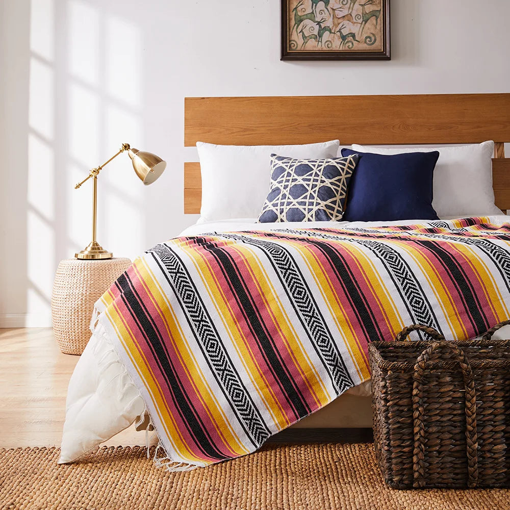 1PC Mexican Blanket Beach Hand Woven Sofa Bed Flag Table Flag Home Picnic Mat Home Textile Household Goods Travel Camping
