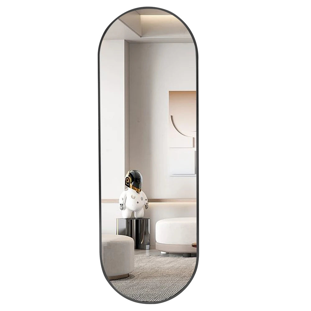 The Mirror That Opens the Room — Oversized Oval Full-Length Mirror