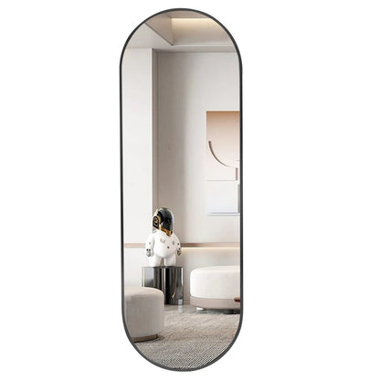 The Mirror That Opens the Room — Oversized Oval Full-Length Mirror