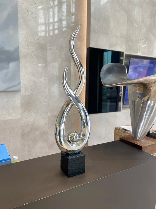 Feng Shui Resin Sculpture — Wind & Water Rise Décor