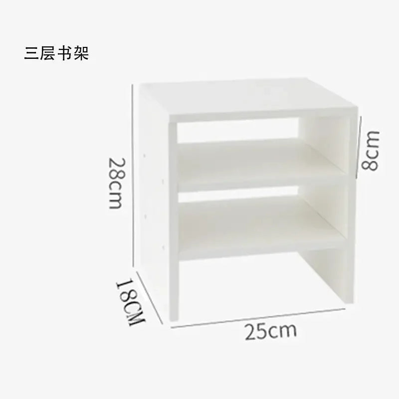 Clear the Desk, Clear the Mind — Wooden Desktop Storage Rack & Monitor Stand
