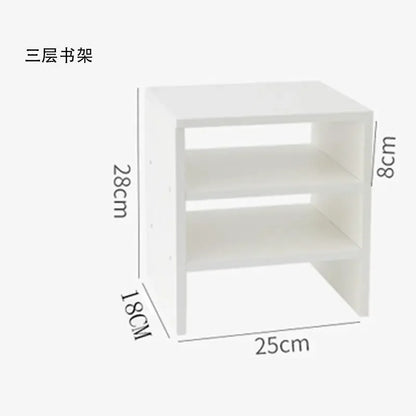 Clear the Desk, Clear the Mind — Wooden Desktop Storage Rack & Monitor Stand