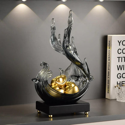 Feng Shui Resin Key Box — Luxury Desk Organizer &amp; Entryway Essential