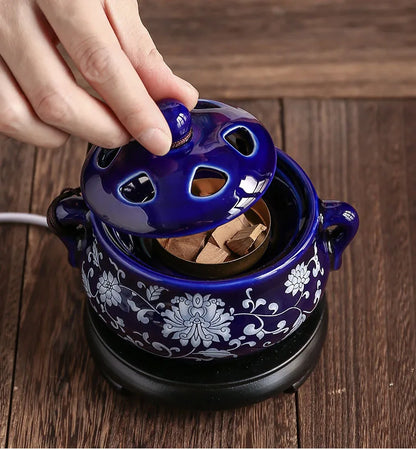 The Ritual Burner — Electric Ceramic Incense &amp; Essential Oil Warmer with Timer