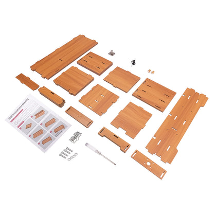 Lift, Store, Organise — Monitor Stand with Drawers, Key Hook & Phone Holder