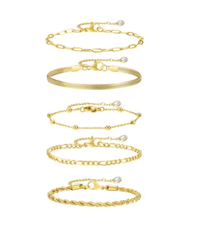 Stainless Steel Bohemian Style Personalized Anklet