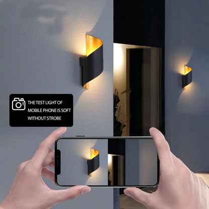 Spiral LED Wall Light — Nordic Modern Indoor & Outdoor Sconce