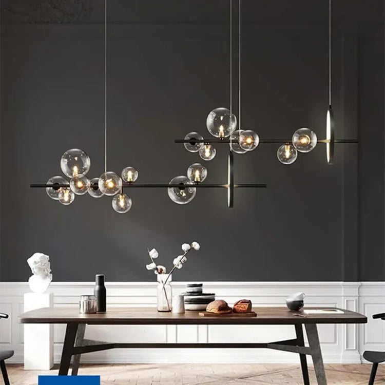 Modern Glass Bubbles Led Pendant Lights for Table Dining Room Kitchen Bar Chandeliers Lamps Home Decor Lusters Lighting Fixture Jonine&