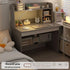 Space-Saving Computer Desk with Integrated Bookshelf Jonine’s Corner