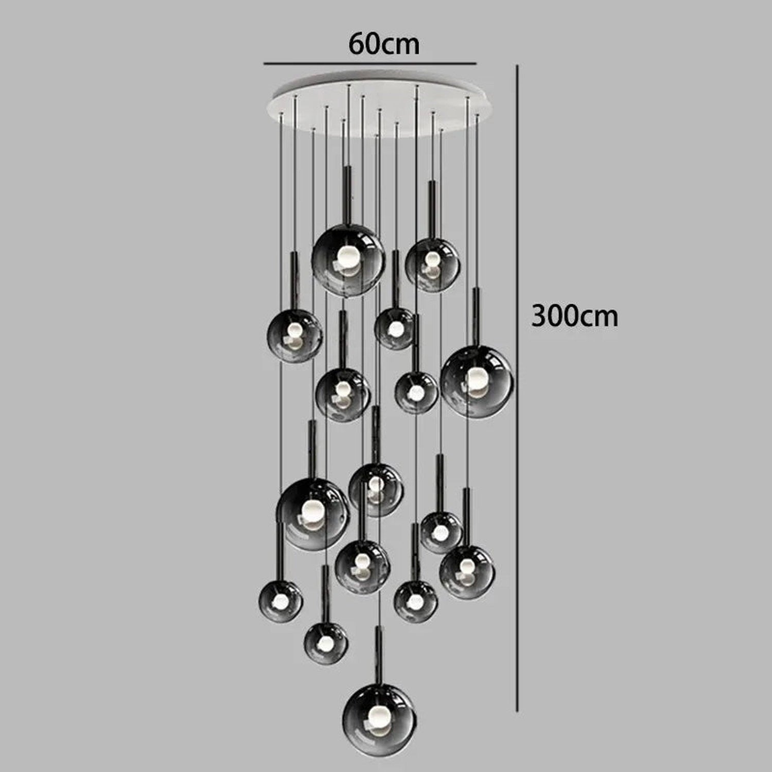 Nordic Stair Chandelier — Living &amp; Dining Room Pendant Ceiling Light