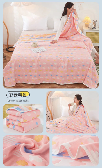 Cotton Gauze Summer Quilt — Solid