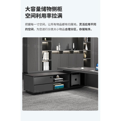 L-Shape Storage Executive Desk