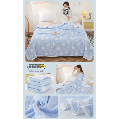 Cotton Gauze Summer Quilt — Solid