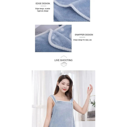 Wrap &amp; Go — Wearable Fast-Dry Bath &amp; Beach Towel (140×85cm)