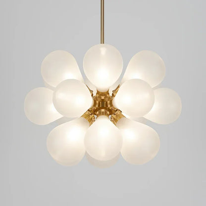 Suspended in Light — Designer Glass Bubble Chandelier for Bedroom & Living Room