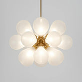 Suspended in Light — Designer Glass Bubble Chandelier for Bedroom & Living Room
