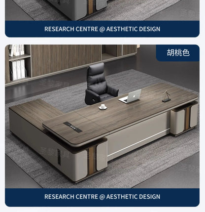 L-Shape Storage Executive Desk