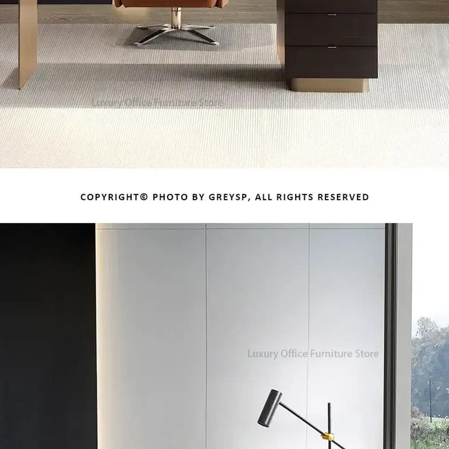 Italian Minimalist Luxury Study Desk