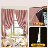 No-Drill Blackout Curtains — Self-Adhesive Bedroom Window Panels Jonine’s Corner