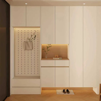 Custom Solid Wood Entryway Shoe Cabinet