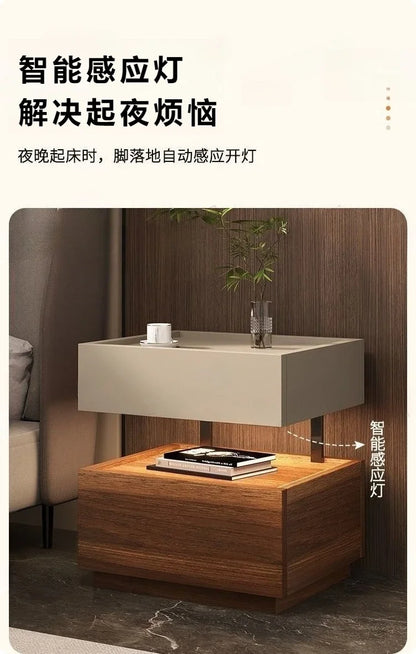Simple European Bedside Table Classic Storage Luxury Trendy Night Table Modern Premium Comodini Camera Letto Bedroom Furnitures