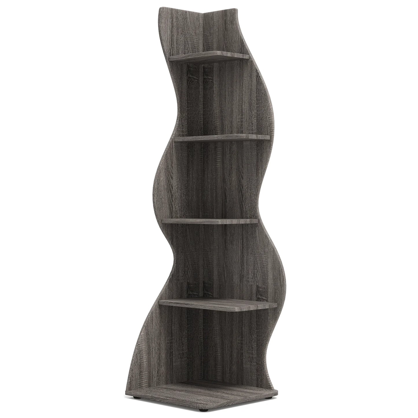 The Corner That Finally Does Something — Tribesigns 5-Tier Wall Corner Bookshelf & Plant Stand