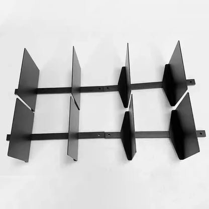 Modern Metal 2-Tier Bookshelf — Minimalist Wall Bookcase