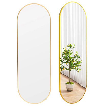 The Mirror That Opens the Room — Oversized Oval Full-Length Mirror