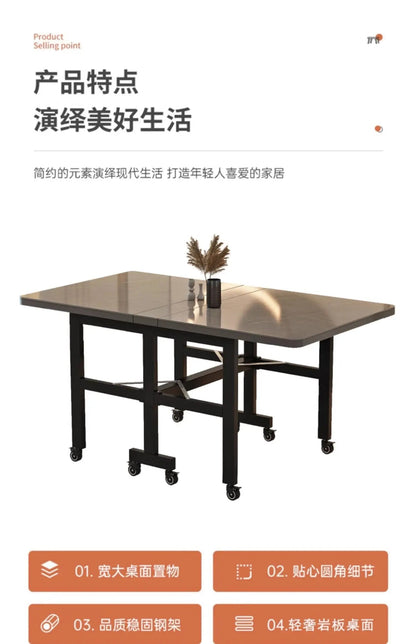 Mobile Dark Dining Table Luxury Space Saving Italian Waterproof Dining Table Multifunctional Vintage Móveis De Cozinha Furniture Jonine’s Corner