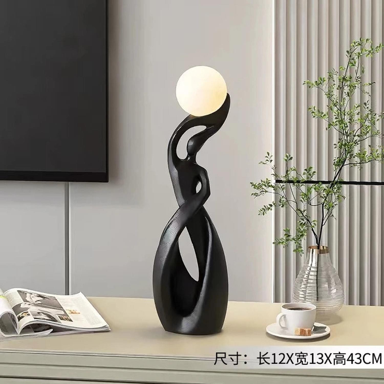 Light That Lives in the Room — Nordic Glow Resin Figurine with Ambient Light