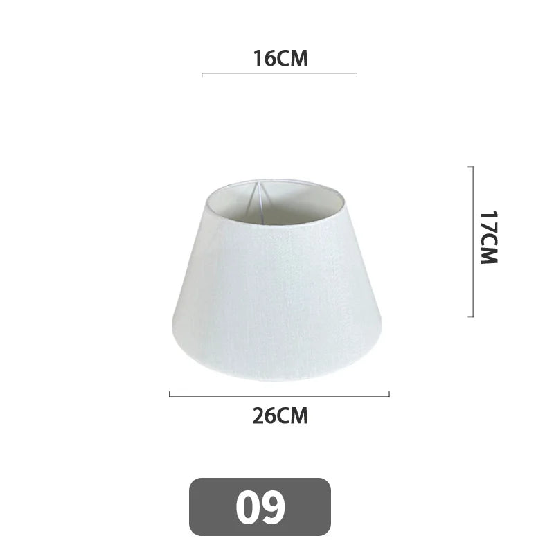 Nordic Style Chandelier Lamp Shade Linen Cloth Bedside Table Ceiling Light Cover E27 Modern Home Decor Wall Lamp Floor Lampshade