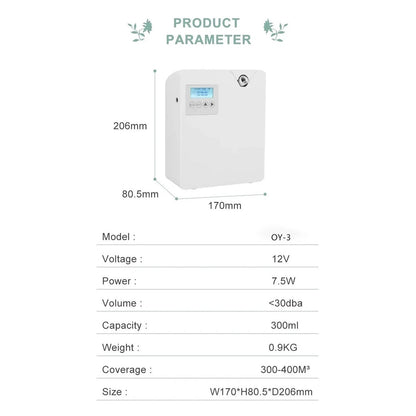 Scent on Your Schedule — WiFi Essential Oil Diffuser with Timer (300ml)