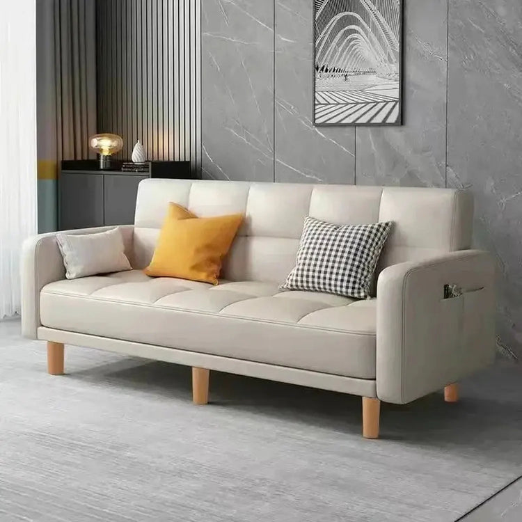 Sofa living room Small apartment rental room Folding sofa bed Single double bedroom Simple modern apartment Fabric sofa Jonine&