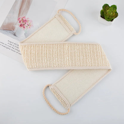 The Deep Clean — Sisal Back Scrubber Belt for Shower Exfoliation