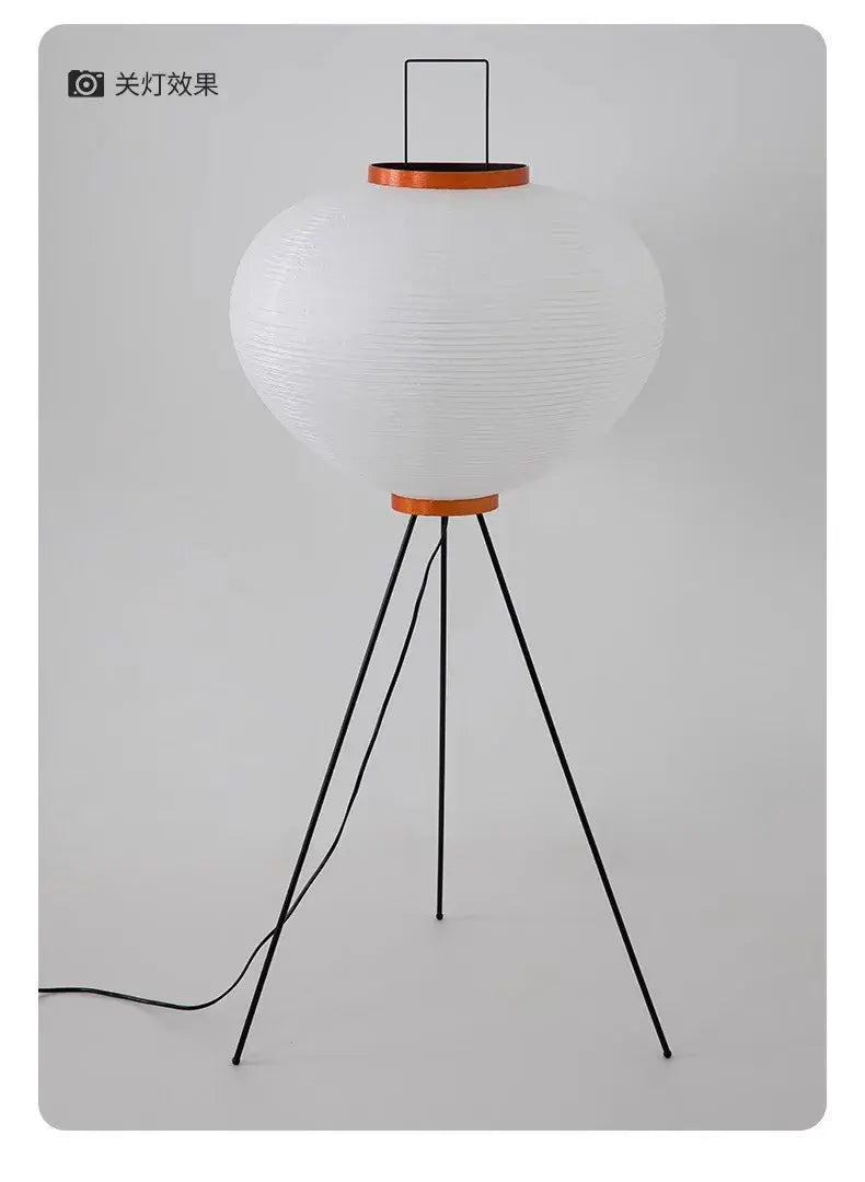 Noguchi Akari Rice Paper Floor Lamp — Wabi-Sabi Standing Light