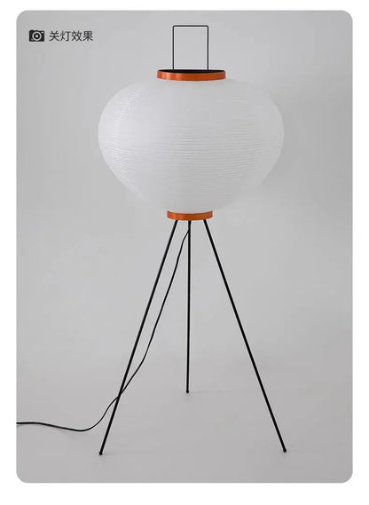 Noguchi Akari Rice Paper Floor Lamp — Wabi-Sabi Standing Light