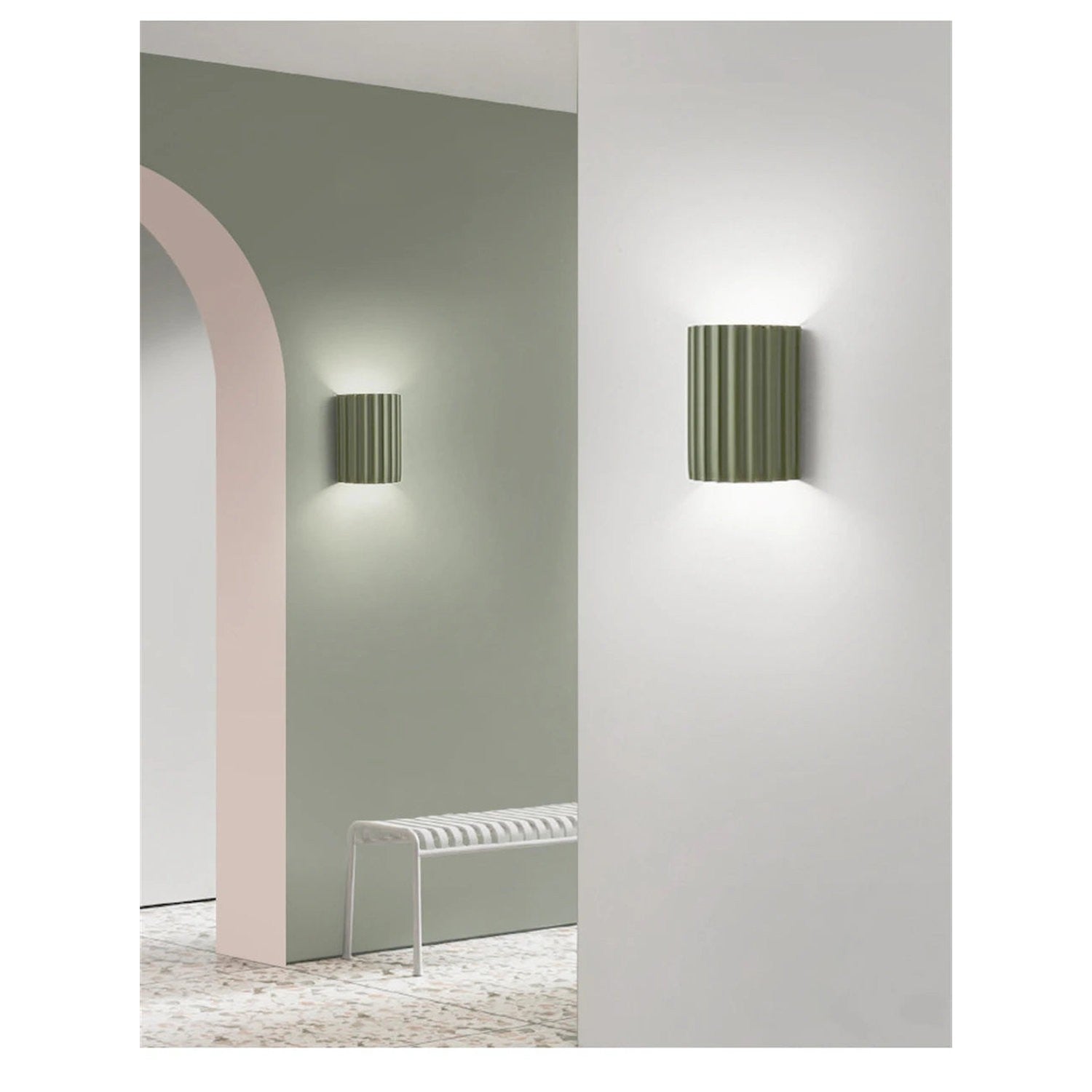 Nordic Macaroon Resin LED Wall Lamp — Sculptural Bedside Glow