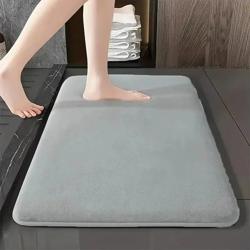 Soft Landing — Super Absorbent Coral Velvet Anti-Slip Bath Mat