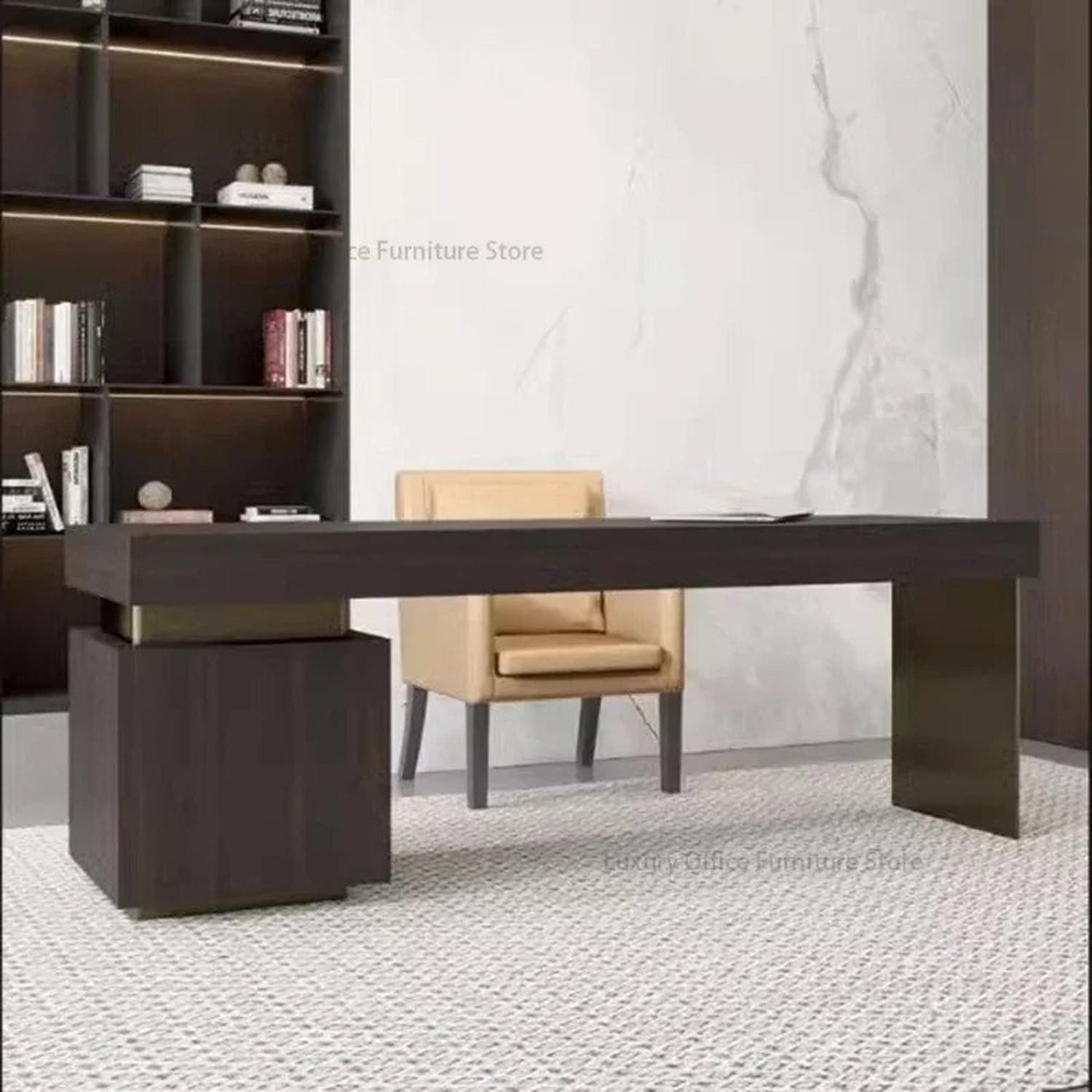 Italian Minimalist Luxury Study Desk