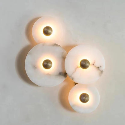 Marble Wall Sconce — Luxury Stone Wall Lamp for Living Room, Bedroom & Bathroom