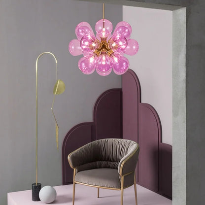 Suspended in Light — Designer Glass Bubble Chandelier for Bedroom & Living Room