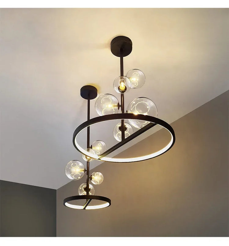 Modern Glass Bubbles Led Pendant Lights for Table Dining Room Kitchen Bar Chandeliers Lamps Home Decor Lusters Lighting Fixture Jonine&