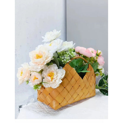 Woven Flower Gift Basket — Festival &amp; Wedding Decor