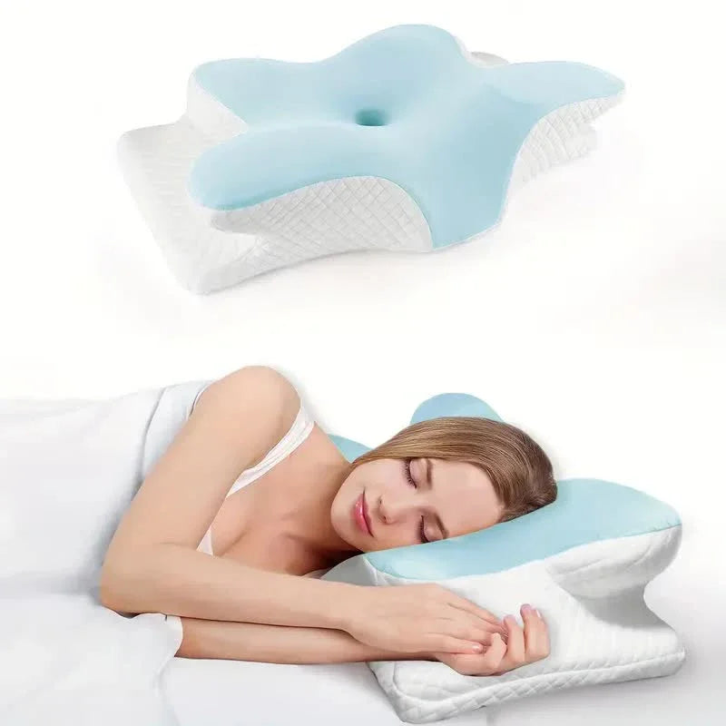 The Cloud Rest — Butterfly-Shaped Cervical Memory Foam Pillow for Neck Pain Relief