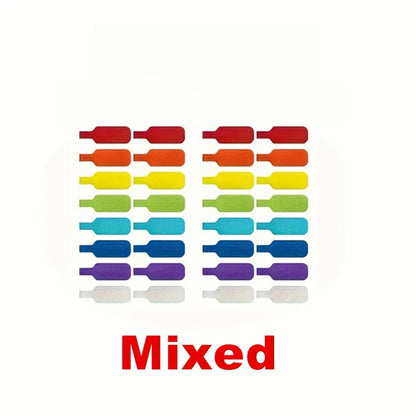 Cable Organizer Straps 10/30/50pcs Reusable Waterproof Color-Coded Labels, Charger Data Cords Management Ties Cable Ties