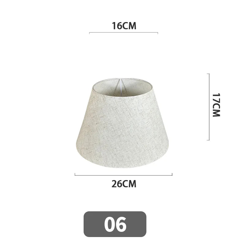 Nordic Style Chandelier Lamp Shade Linen Cloth Bedside Table Ceiling Light Cover E27 Modern Home Decor Wall Lamp Floor Lampshade
