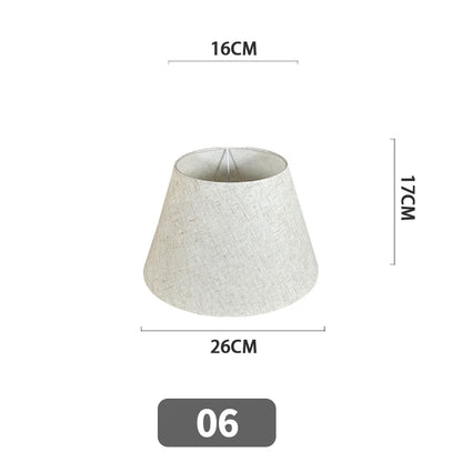 Nordic Style Chandelier Lamp Shade Linen Cloth Bedside Table Ceiling Light Cover E27 Modern Home Decor Wall Lamp Floor Lampshade